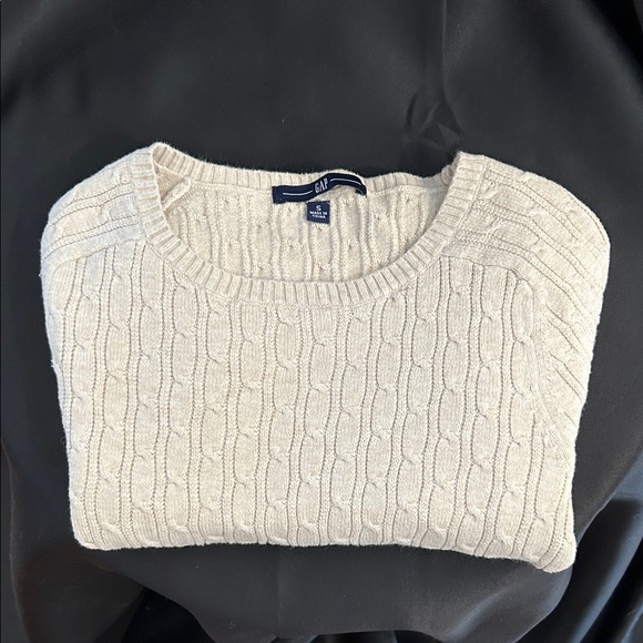 GAP Women's Cable Knit Sweater - Beige - Picture 5 of 5